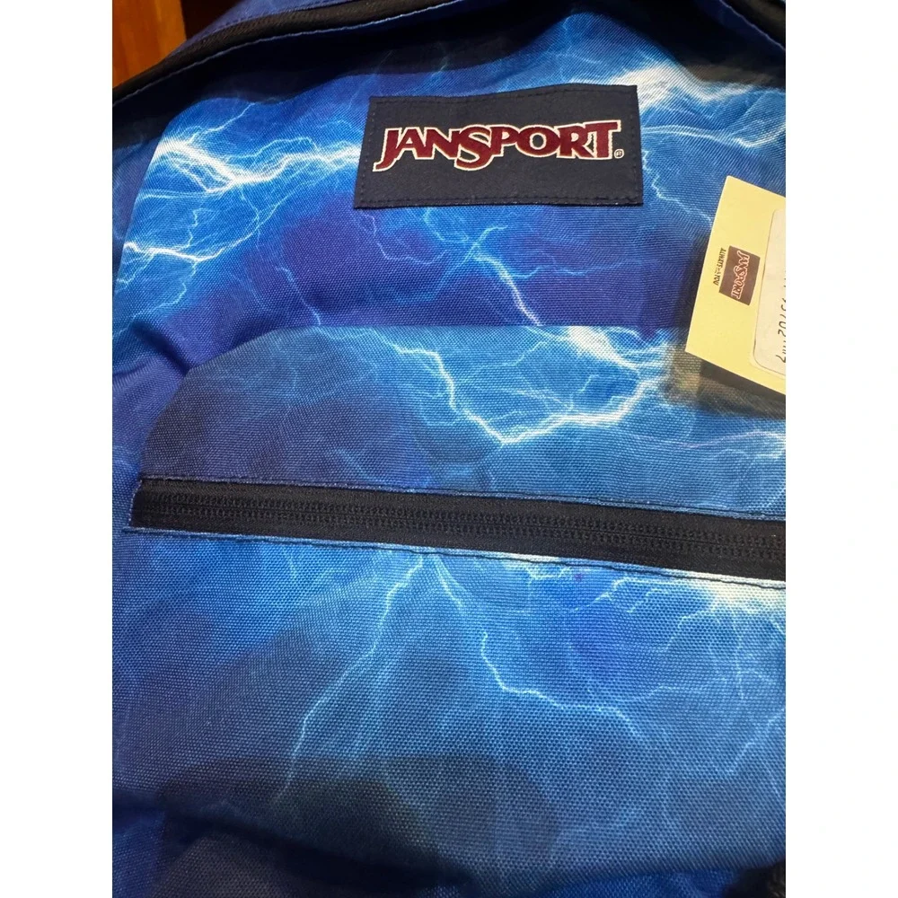 JanSport Cross Town Plus Backpack Its Electric Lightning Blue JS0A7ZN285K NEW